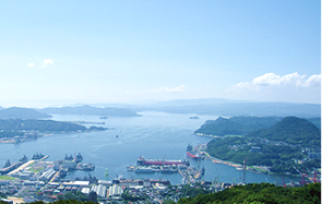 佐世保の俯瞰写真